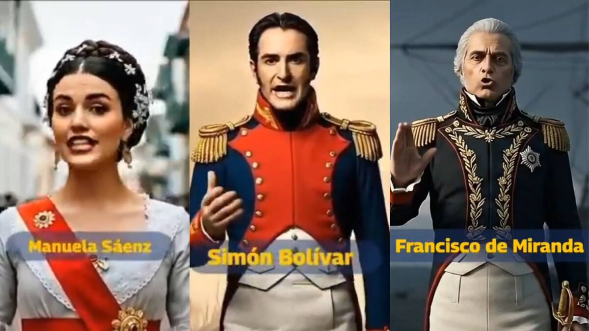 Chavismo crea próceres venezolanos con IA para convocar civiles a la Milicia Bolivariana