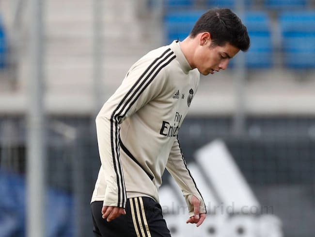 James retornó a los entrenamientos con el Real Madrid