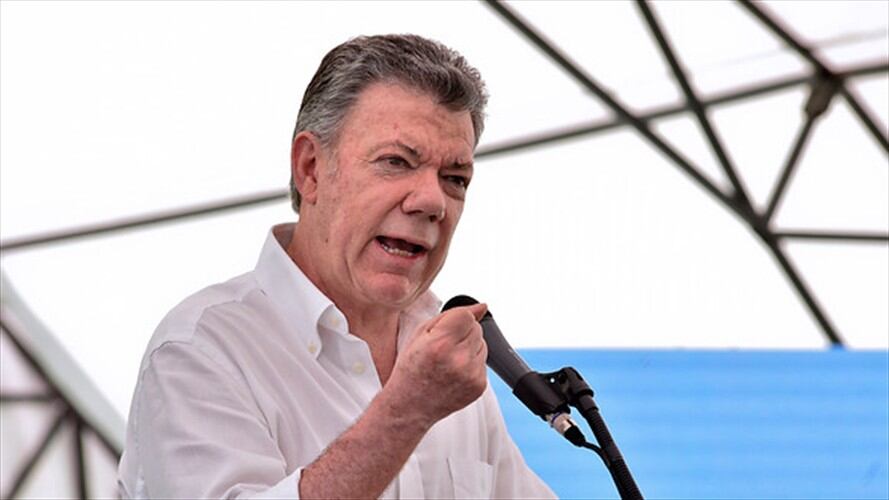 Santos dijo que Colombia ratificará el tratado de prohibición de armas nucleares. Foto: Colprensa