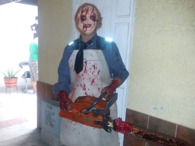 Hombre con motosierra asustó a los habitantes de El Cerrito, Valle, en noche de Halloween