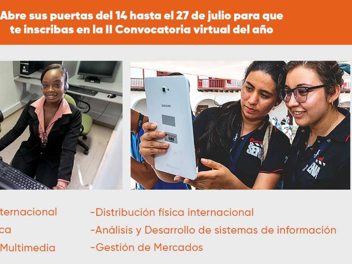 El SENA abre convocatorias de programas tecnólogos con metodología virtual