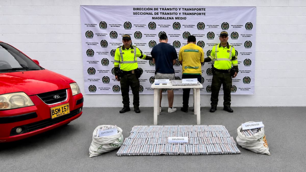 Autoridades incautaron explosivos que serían destinados para uso de la minería ilegal en Santander