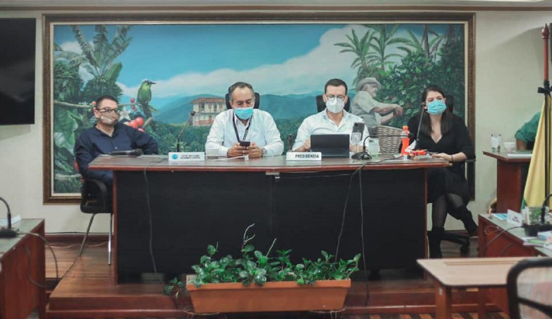 Reunión en el Concejo de Chinchiná