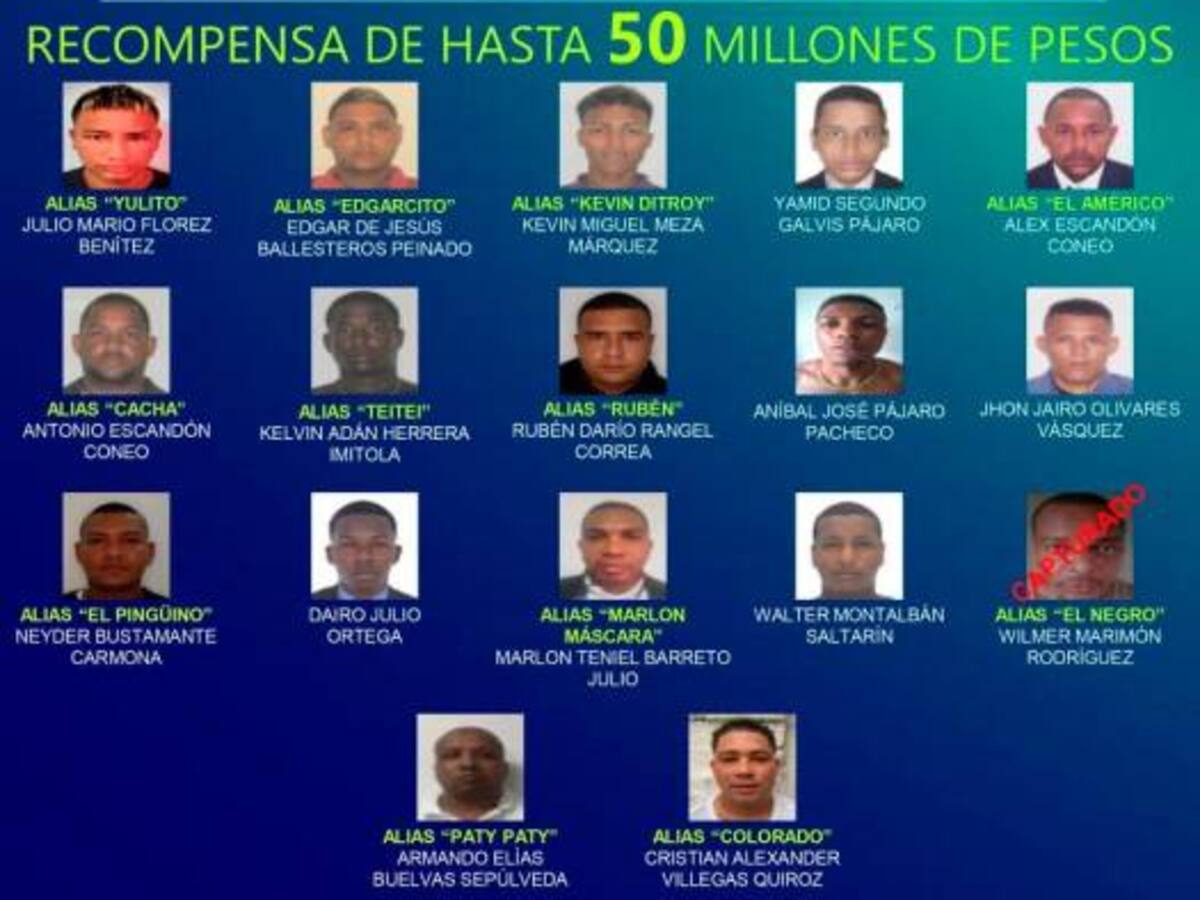Cayó presunto cabecilla del Clan del Golfo en Cartagena: sería autor de varios homicidios