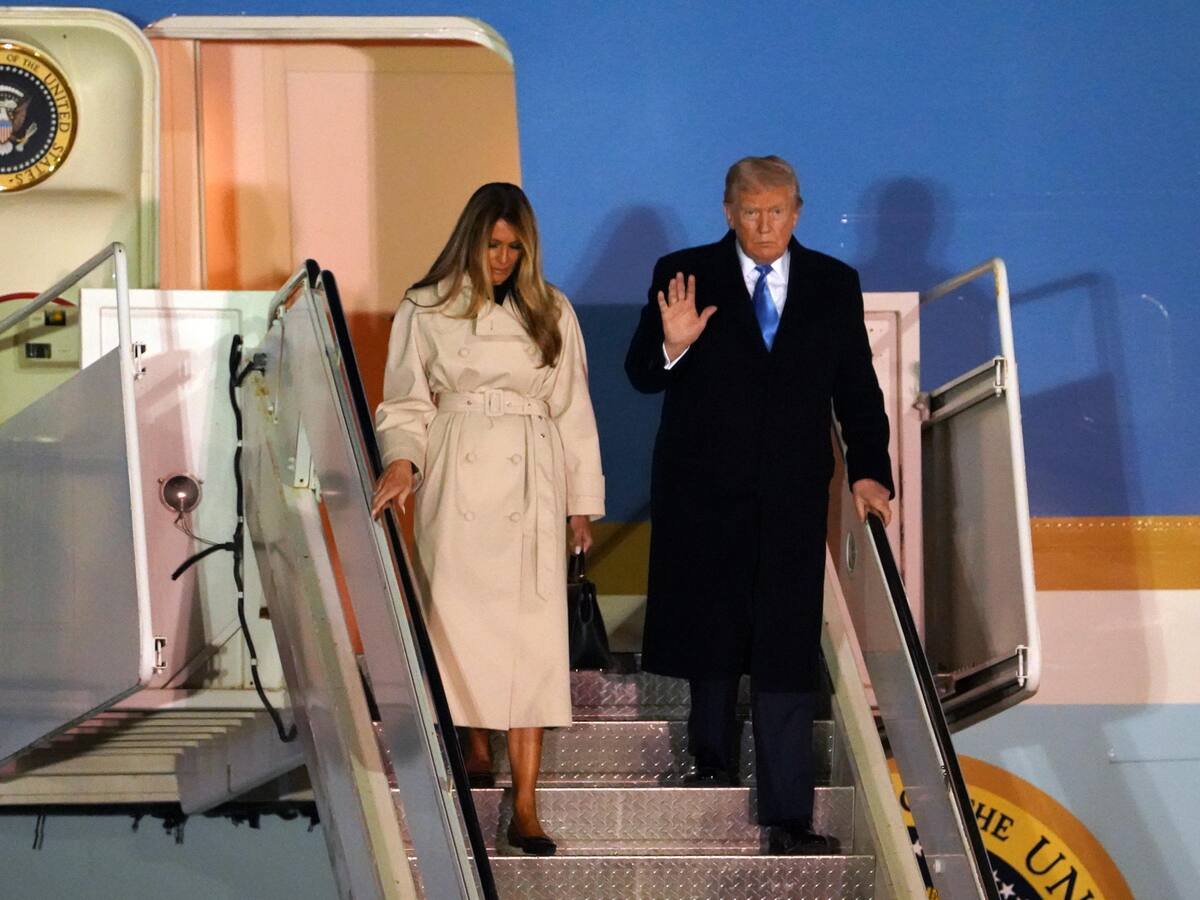 Trump llega a Roma para asistir al funeral del papa y verse con líderes extranjeros