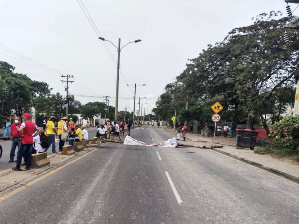 Bloqueos en Cartagena durante primer mes de paro