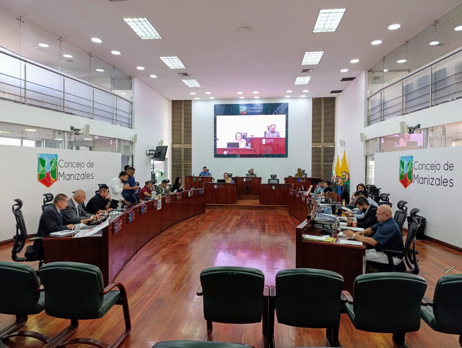 Inicio del segundo debate en el reciento del Concejo de Manizales.