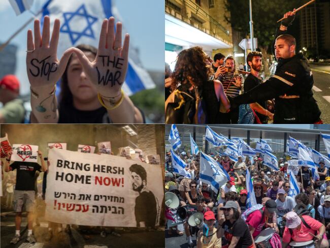 Los israelíes rechazaron las políticas adoptadas por el gobierno de Benjamin Netanyahu que no han resultado en el rescate o liberación de todos los secuestrados por Hamas.
(Foto: Getty / Caracol Radio )