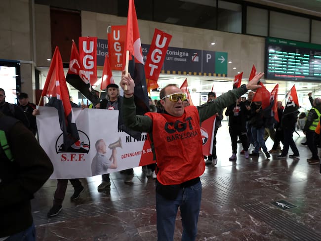 Protestas en España. Foto: Lluis GENE / AFP.