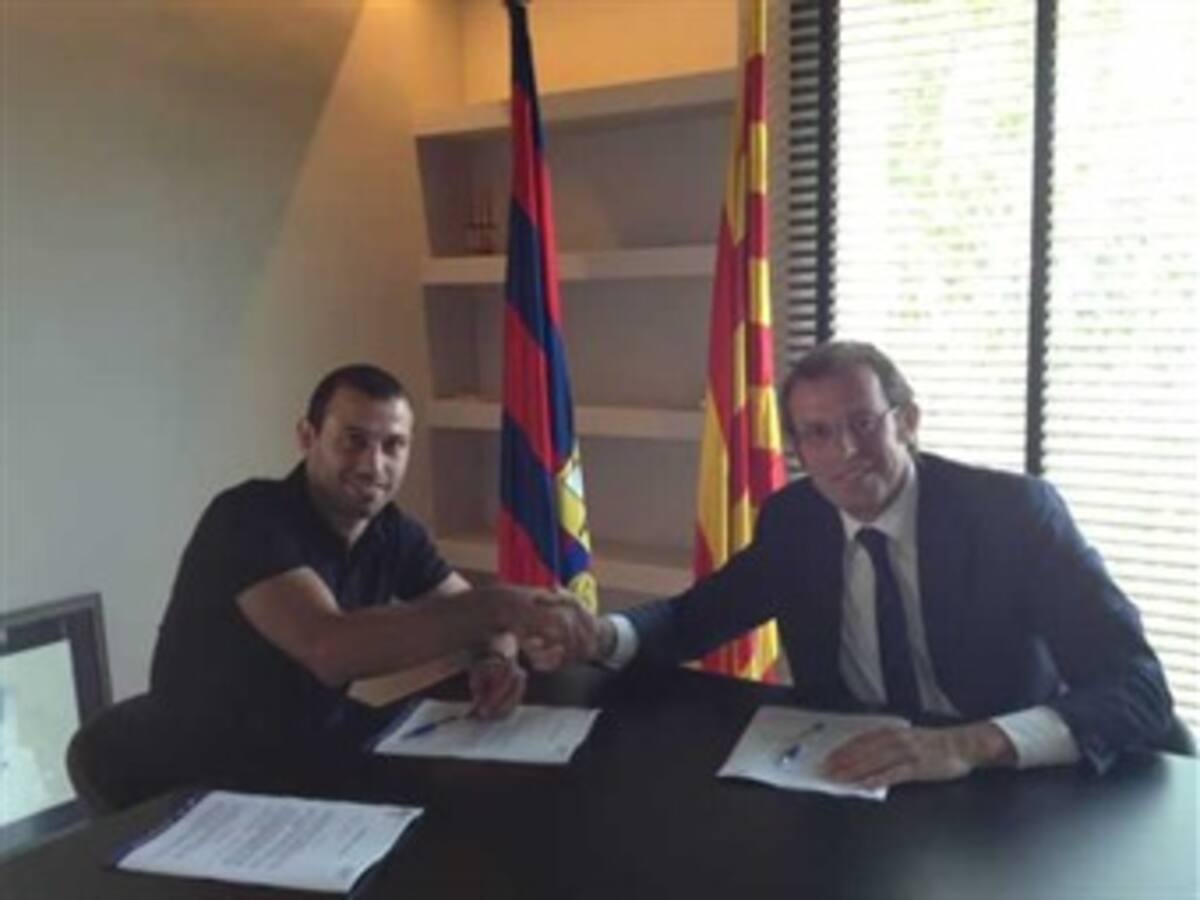 Javier Mascherano firmó con Barcelona hasta el 2016