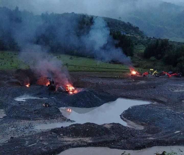 Minería ilegal en Urrao- foto Séptima División