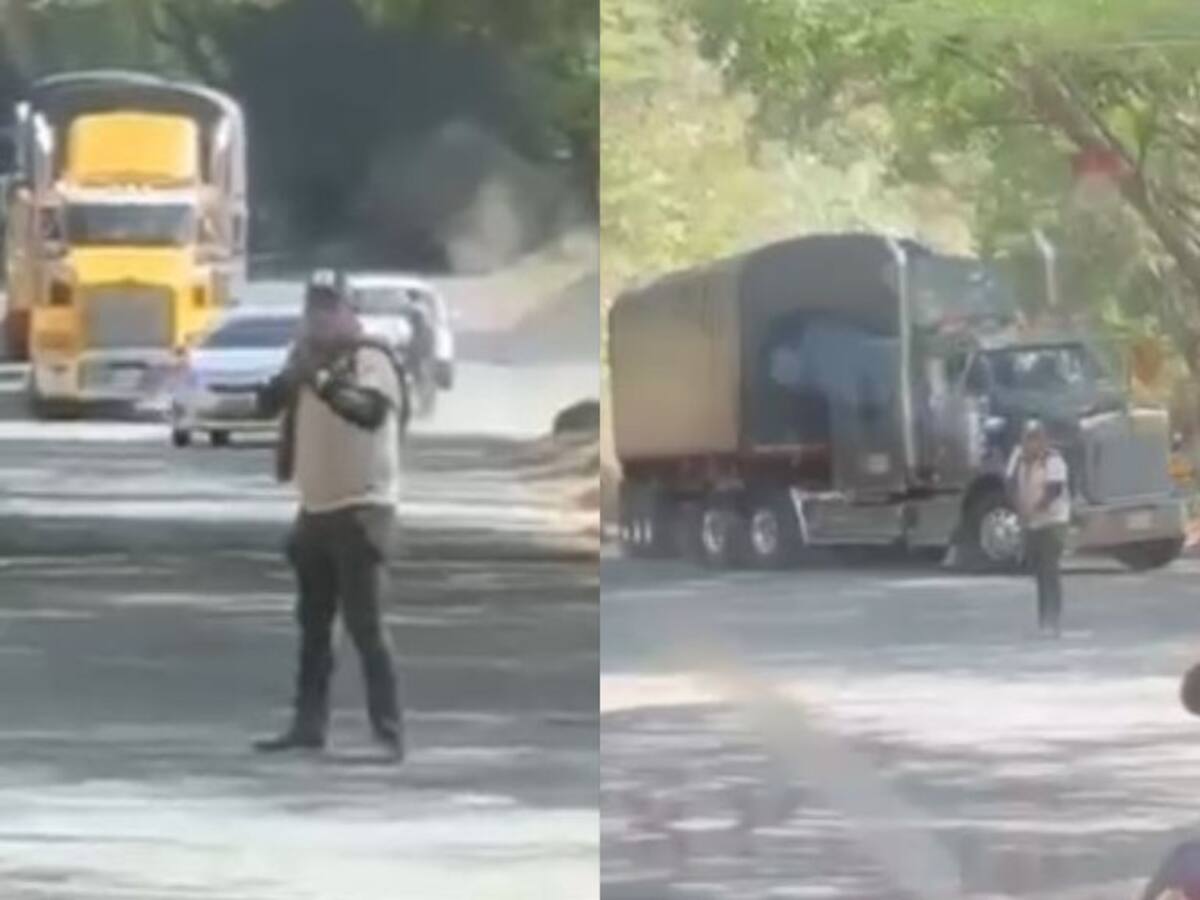 VIDEO: Hombres armados instalaron retén ilegal en la vía Panamericana en Cauca