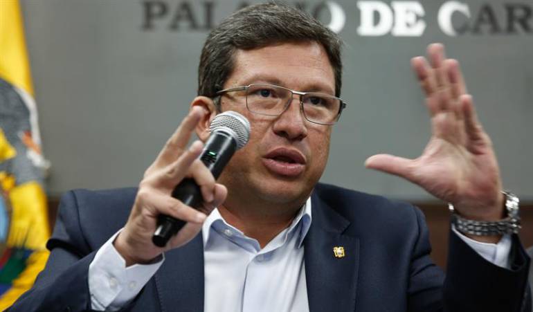 Ministro del Interior de Ecuador, César Navas