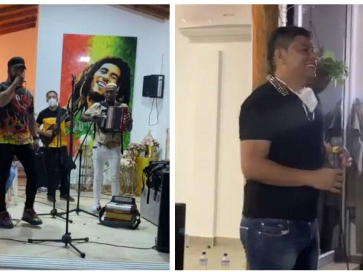 Dos cantantes de música vallenata hicieron concierto privado en Turbo
