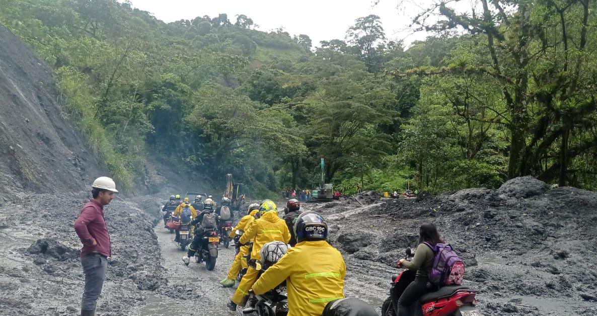 Vía al Cusiana PR83+600 sector Quebrada Negra / Foto: Invias