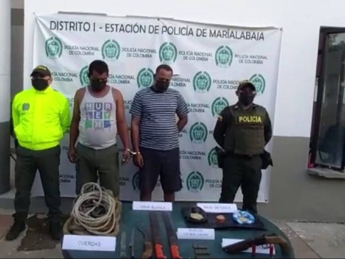 Capturaron a presuntos responsables de microtráfico en Arroyohondo, Bolívar