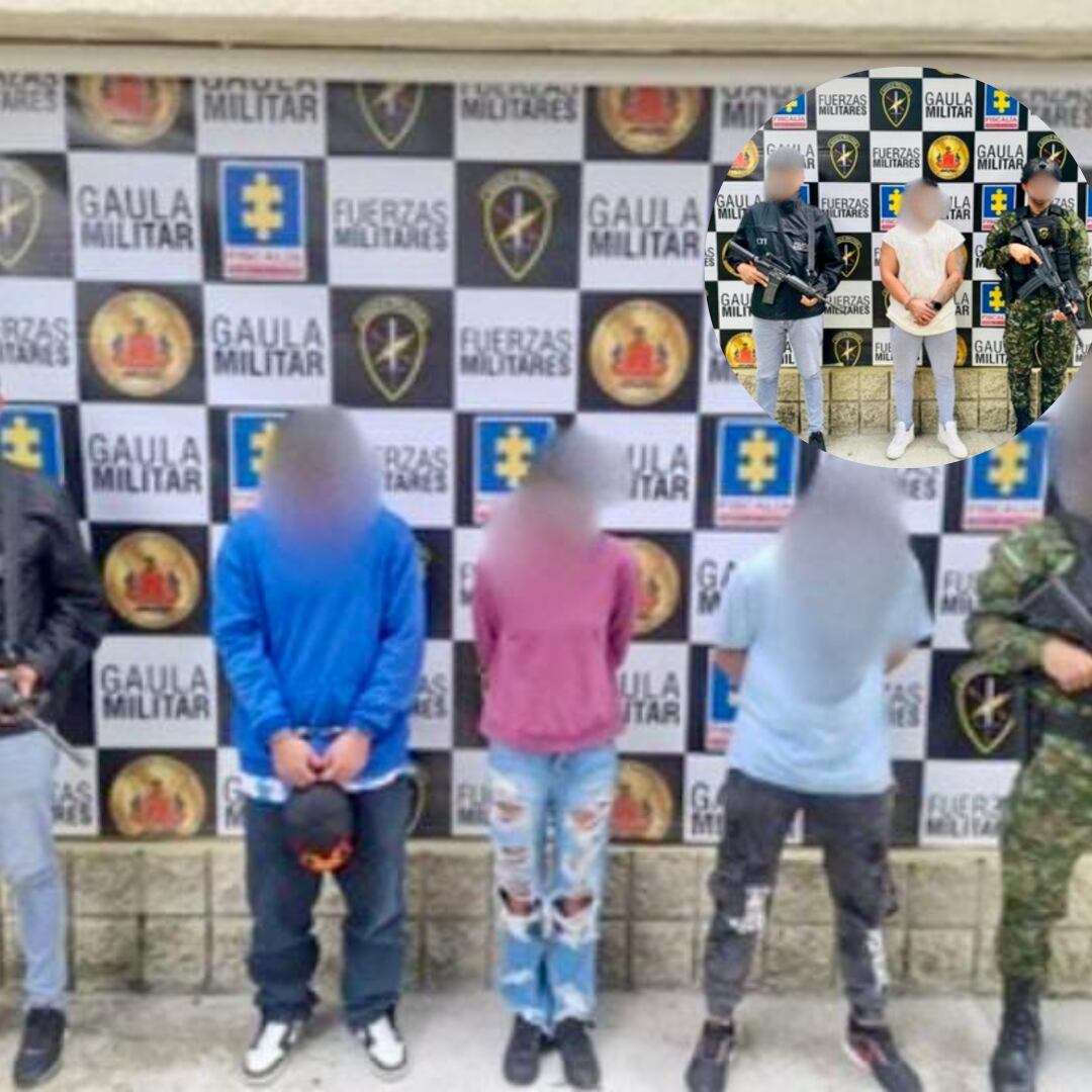 Capturados del Clan del Golfo. fotos Cuarta Brigada