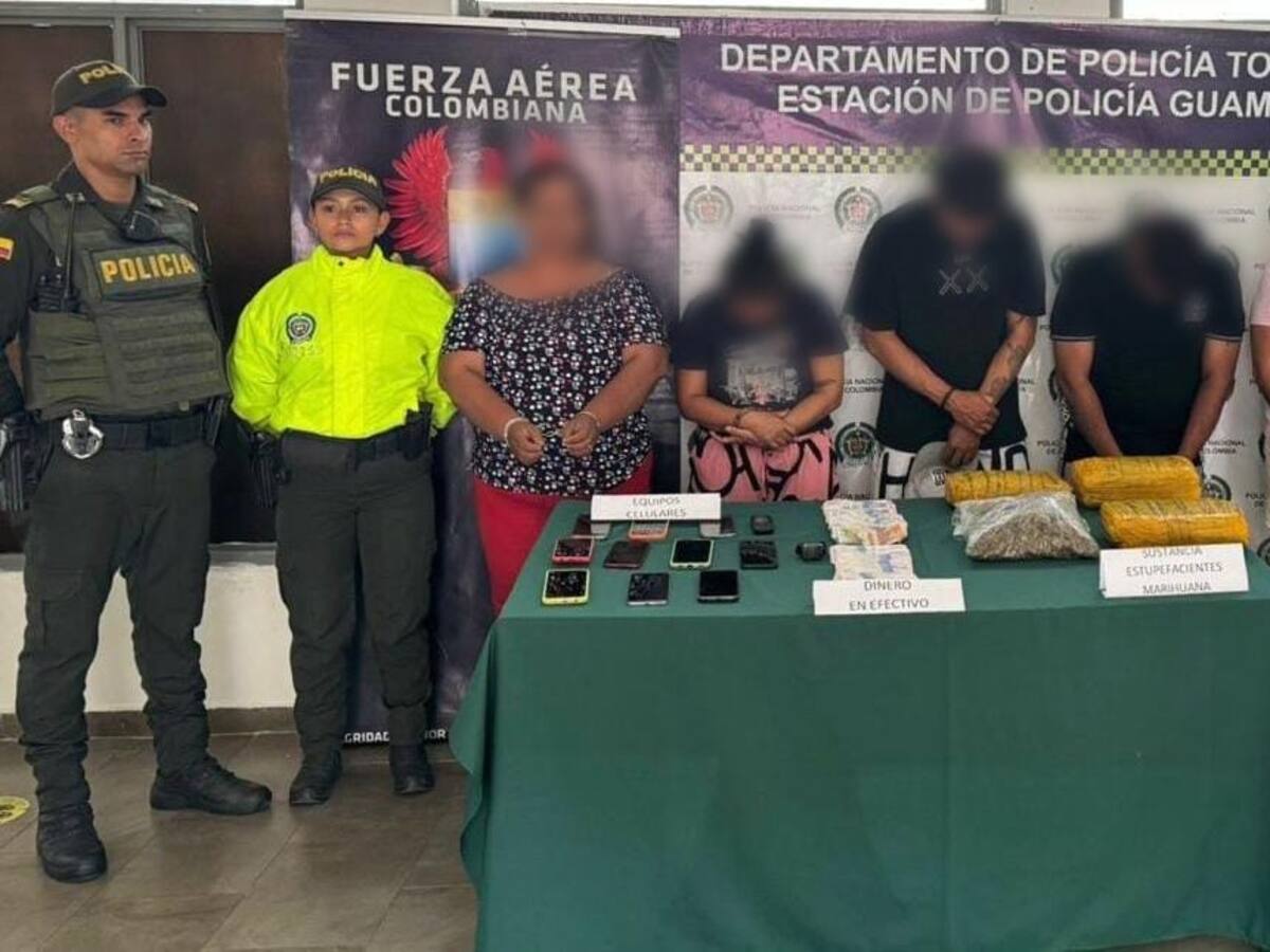 Desmantelan banda dedicada al hurto en el Tolima