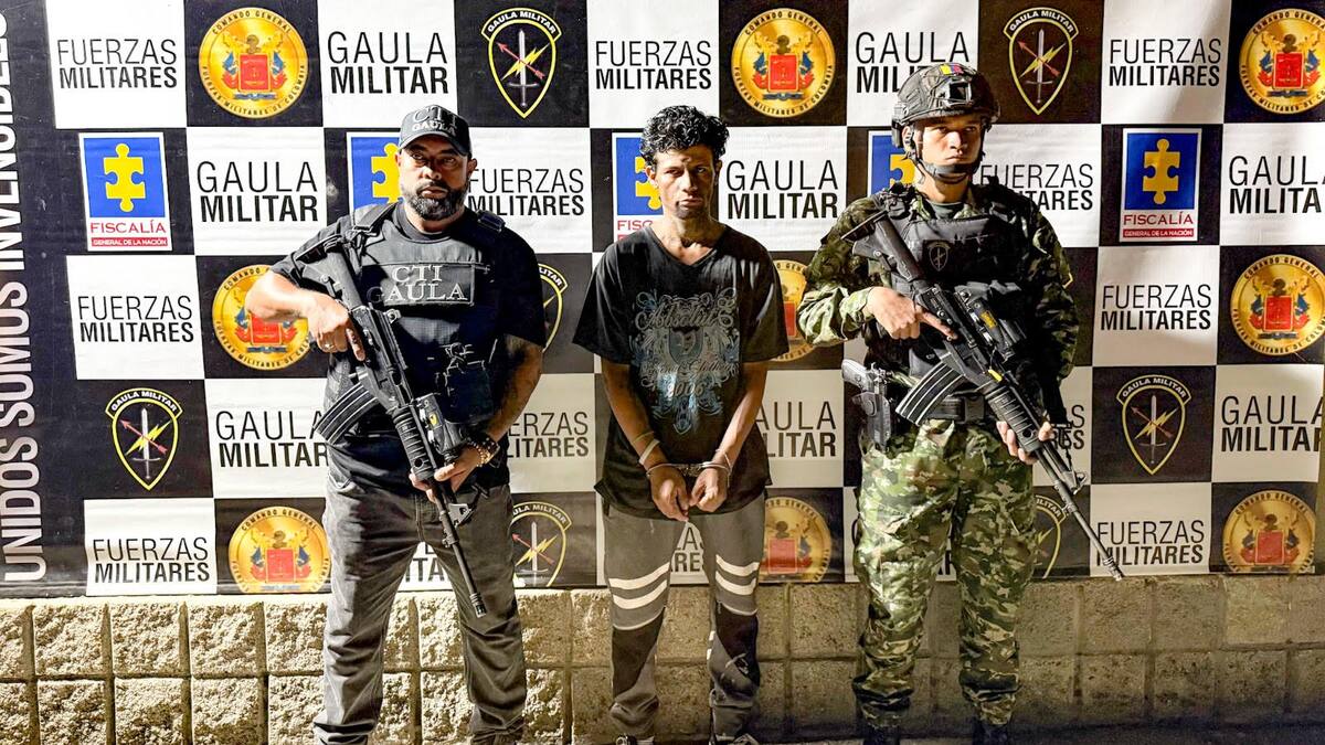 Capturaron a alias ‘Chinpavaca’, uno de los más buscados por extorsión y secuestro en Antioquia