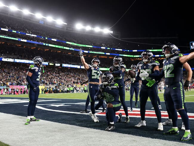 Los Seattle Seahawks ganan el Super Bowl, tras aplastar a los Patriots de Christian González. (Photo by Kathryn Riley/Getty Images)