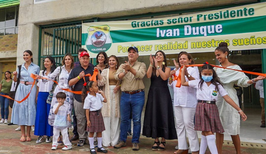Presidente Iván Duque inaugura mega colegio en Toluviejo, Sucre