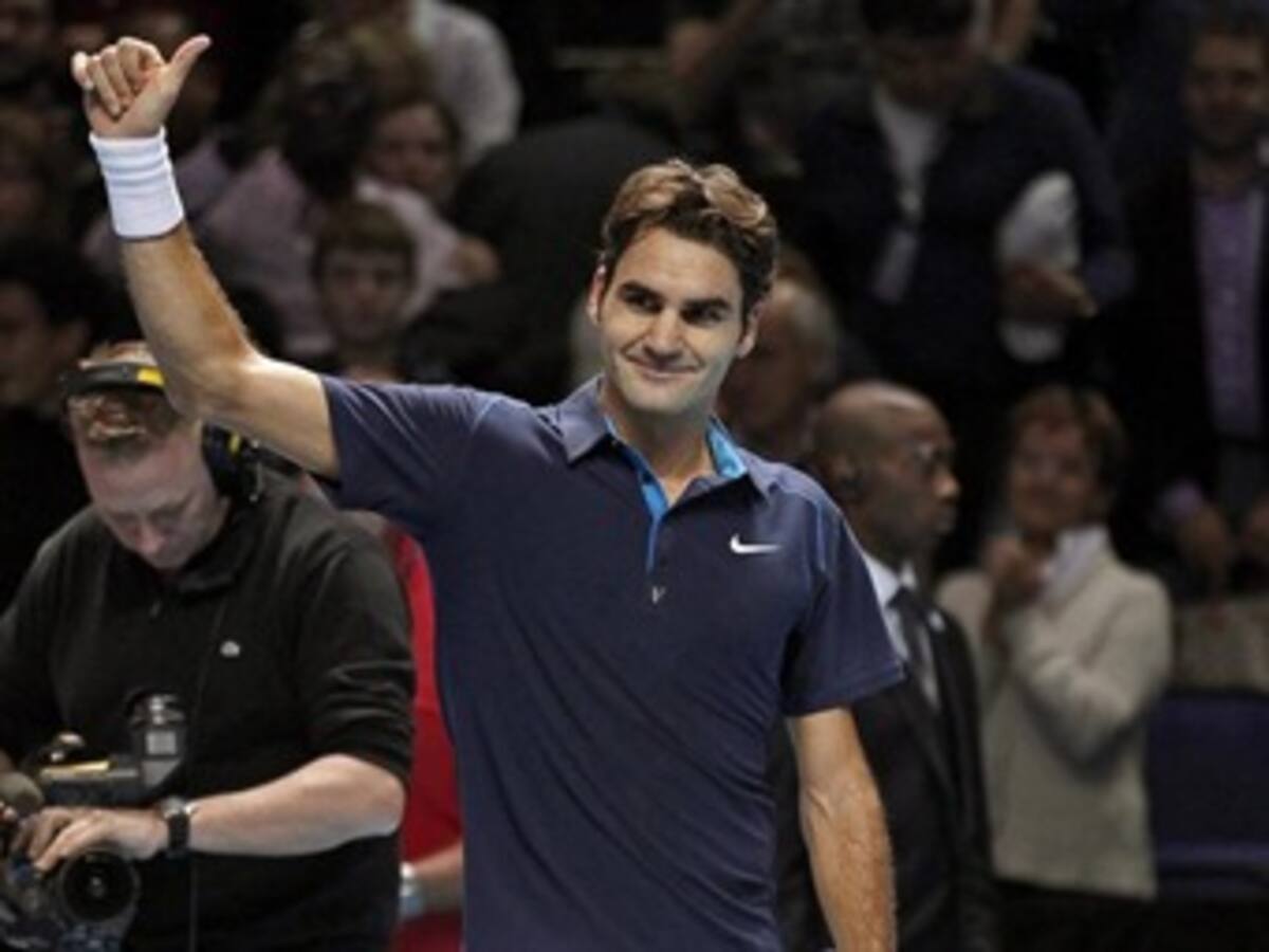 Roger Federer a la final del Masters de Londres