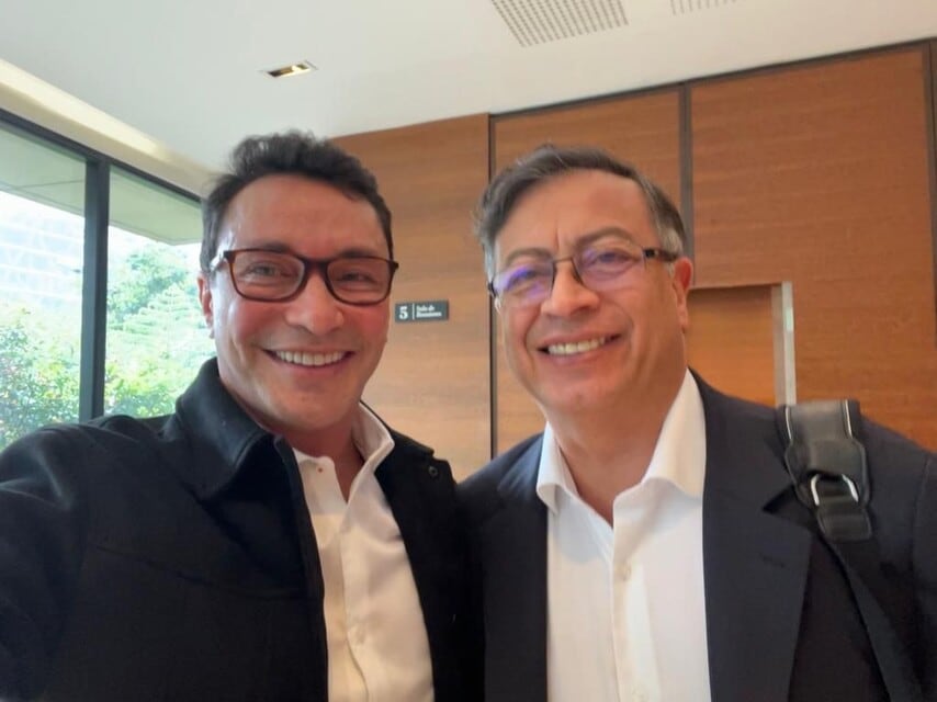 Carlos Caicedo y Gustavo Petro. Foto: Colprensa.