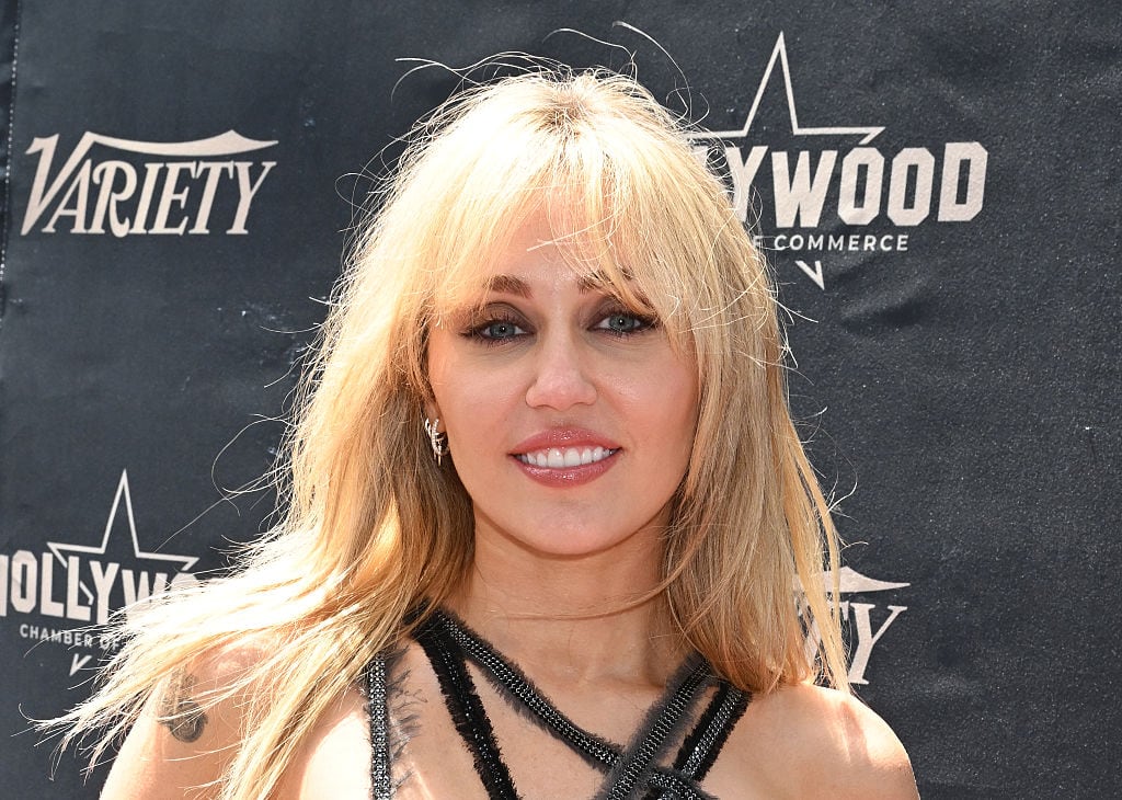 Miley Cyrus at the ceremony honoring Miley Cyrus with a star on the Hollywood Walk Of Fame on May 22, 2026 in Los Angeles, California. (Photo by Gilbert Flores/Variety via Getty Images)