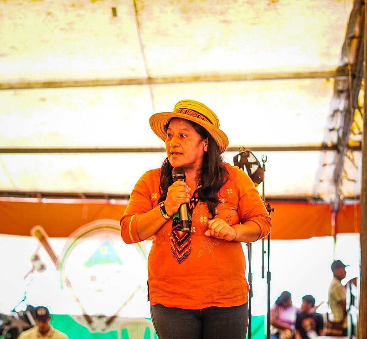 Senadora Aída Quilcué. Crédito::CRIC