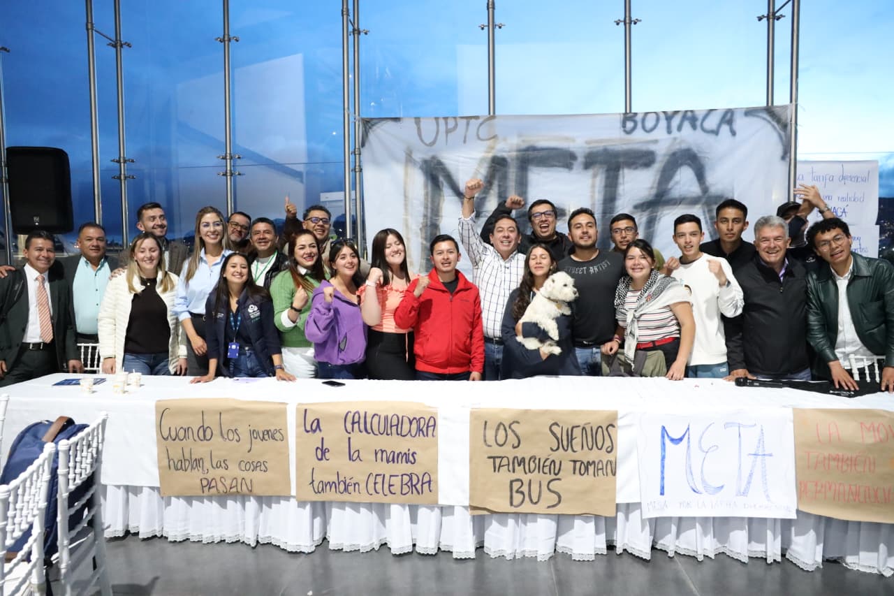5.000 estudiantes de educación superior en Boyacá se beneficiarán con la tarifa diferencial en el transporte público / Foto: Gobernación de Boyacá.