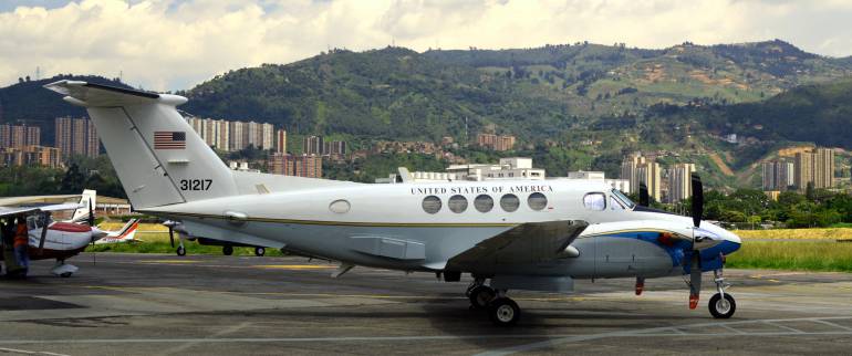 Vuelo de Estados Unidos que llegó al aeropuerto Olaya Herrera. 