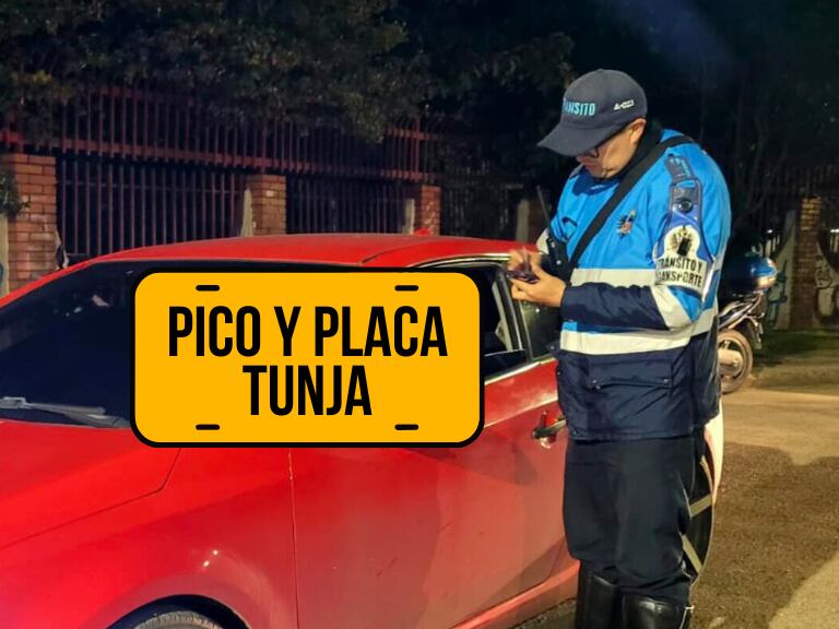 Policía de tránsito revisando papeles en las calles de la capital de Boyacá (Secretaría de Movilidad y Vida Territorial Tunja)