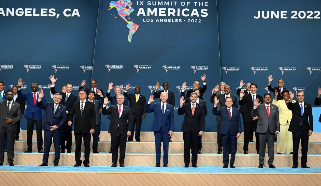 Presidentes de América durante la Cumbre de las Américas en Los Ángeles (EE.UU.).                        Foto: Getty 