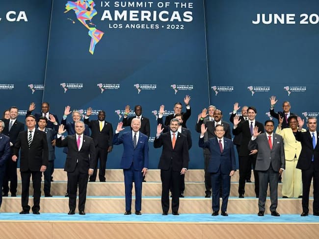 Presidentes de América durante la Cumbre de las Américas en Los Ángeles (EE.UU.).                        Foto: Getty 