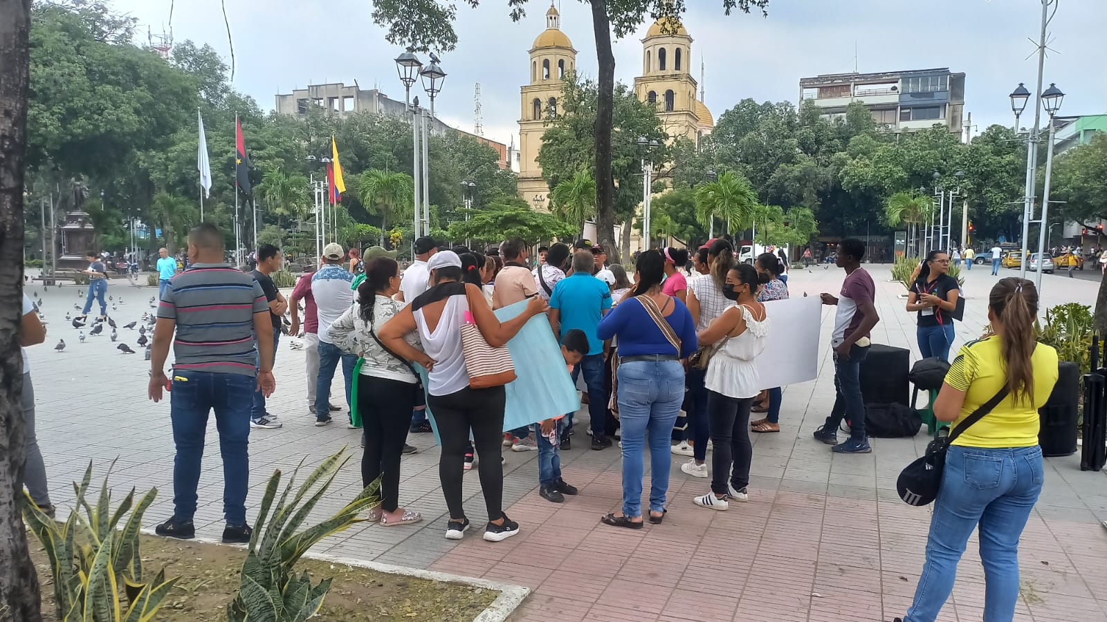 Al plantón asistieron personas de Tibú, El Tarra y área metropolitana de Cúcuta.