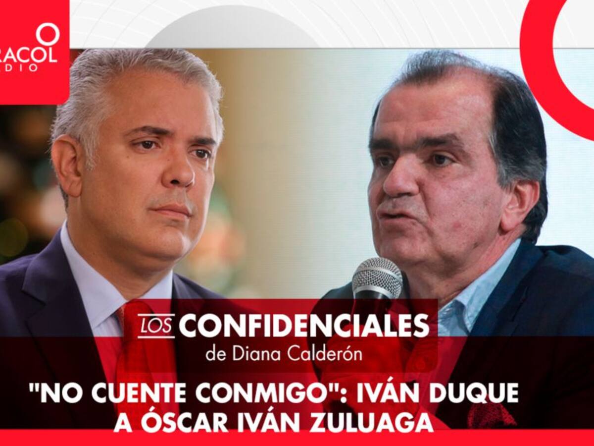 "No cuente conmigo": Duque a Óscar Iván Zuluaga