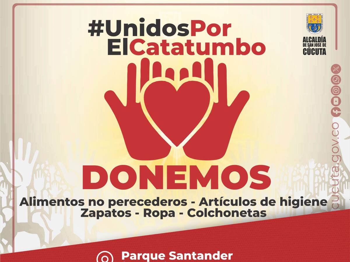 Alcaldía de Cúcuta activa campaña por los desplazados del Catatumbo