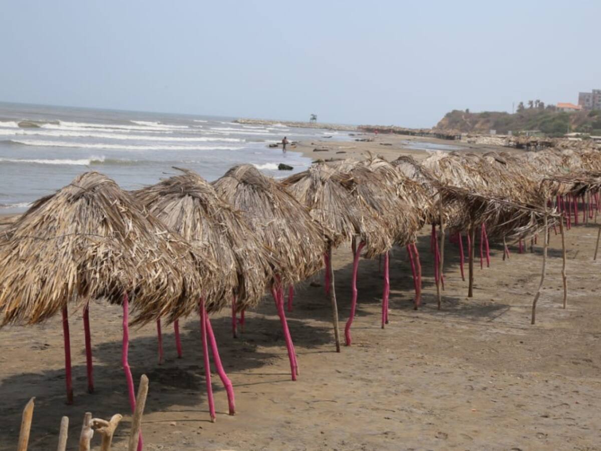 Las playas del Atlántico “descansan” ante ausencia de bañistas y turistas