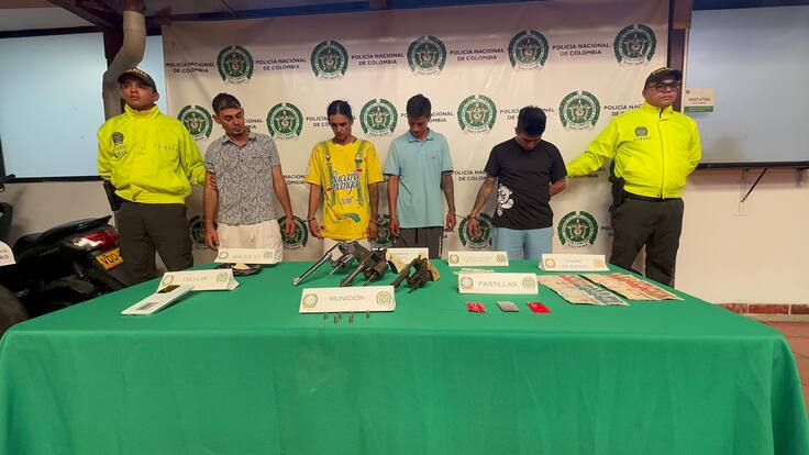 Capturados delincuentes de ‘Los del Sur’ y cuatro de ‘Los costeños’: Uno tenía brazalete del Inpec