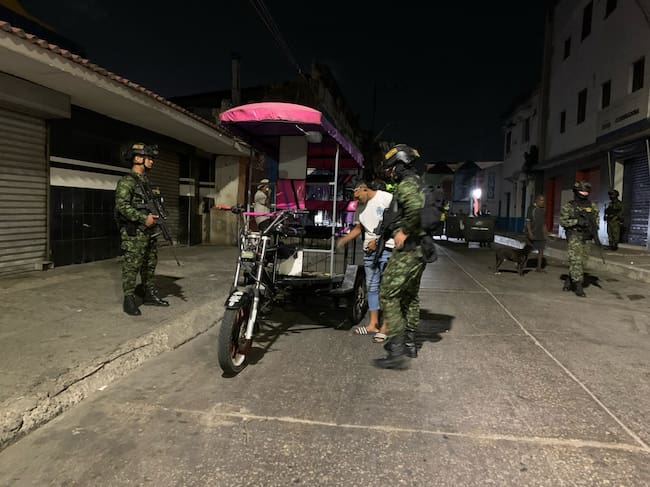 Los controles de las autoridades. Foto: cortesía Alcaldía.