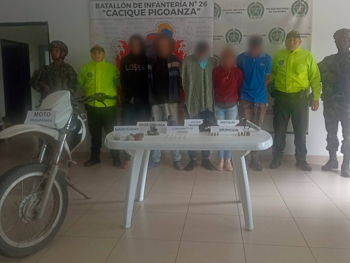 Golpe a bandas delincuenciales en el Huila asesto la Novena Brigada