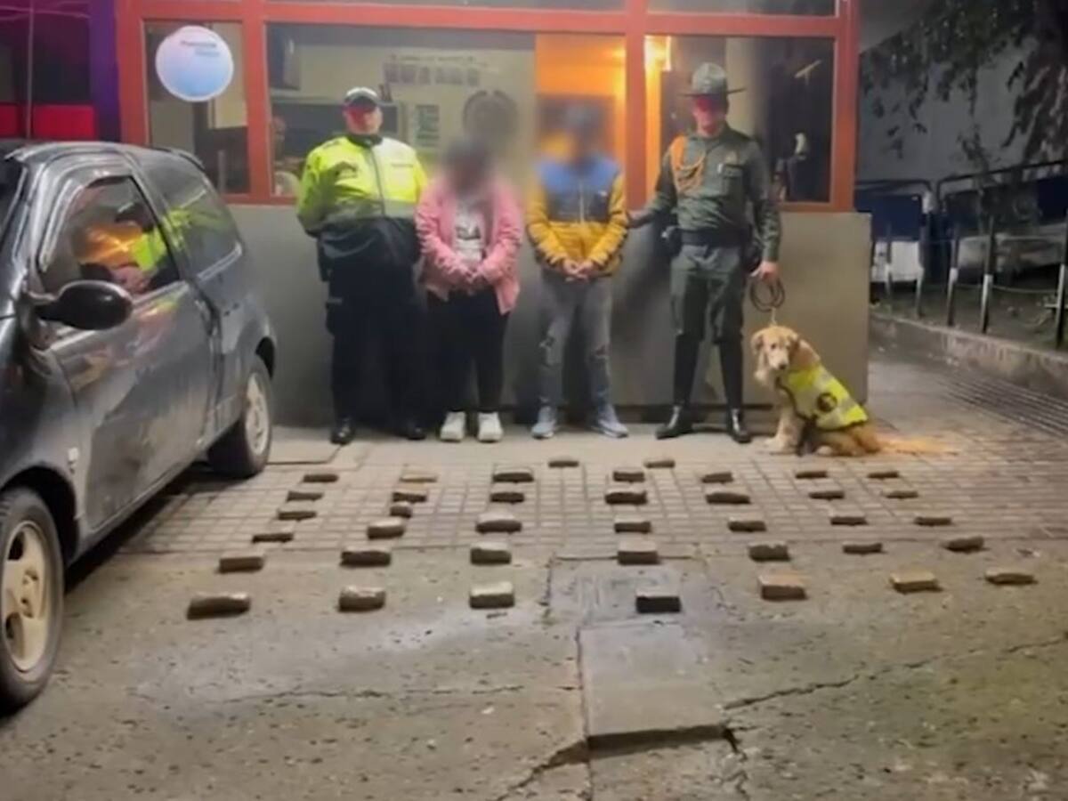 Capturan a dos personas que utilizaban a sus hijas para transportar droga en Bogotá
