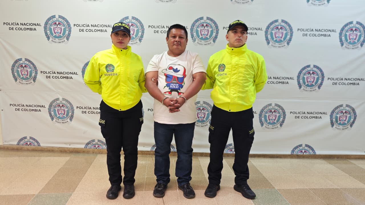 Capturado uno de los delincuentes más buscados del Quindío. Foto: Cortesía Policía
