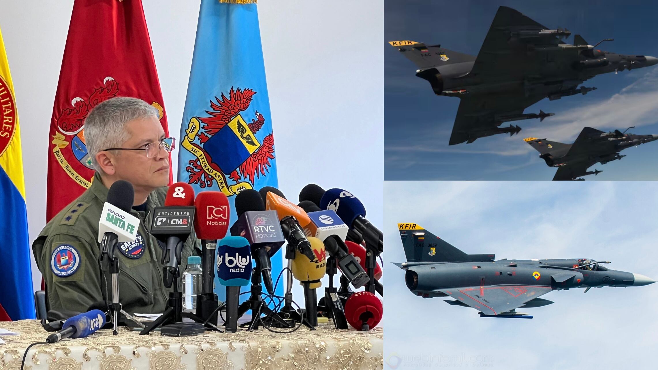 Segundo comandante de la Fuerza Aérea habla de los aviones Kfir