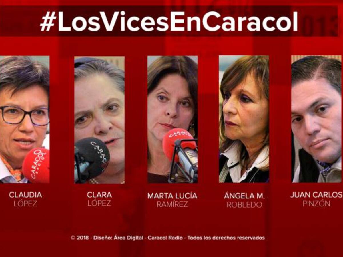 Las fórmulas a la vicepresidencia hablan en Caracol Radio