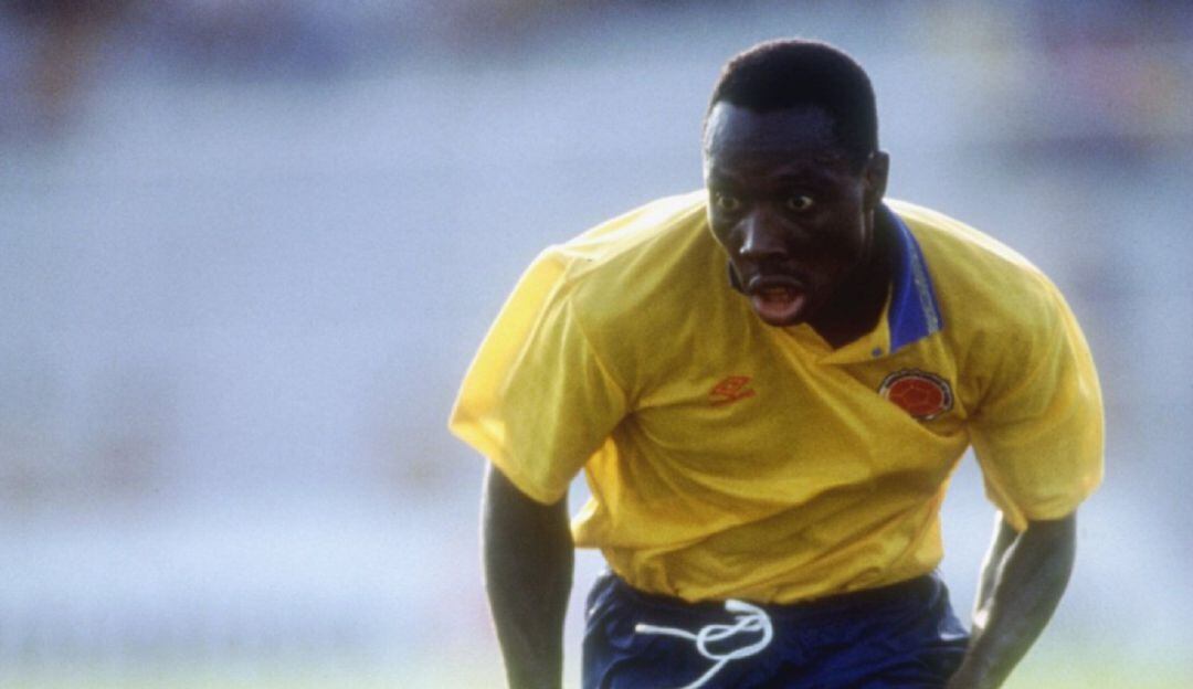 Freddy Rincón en uno de sus 84 partidos con la Selección Colombia.