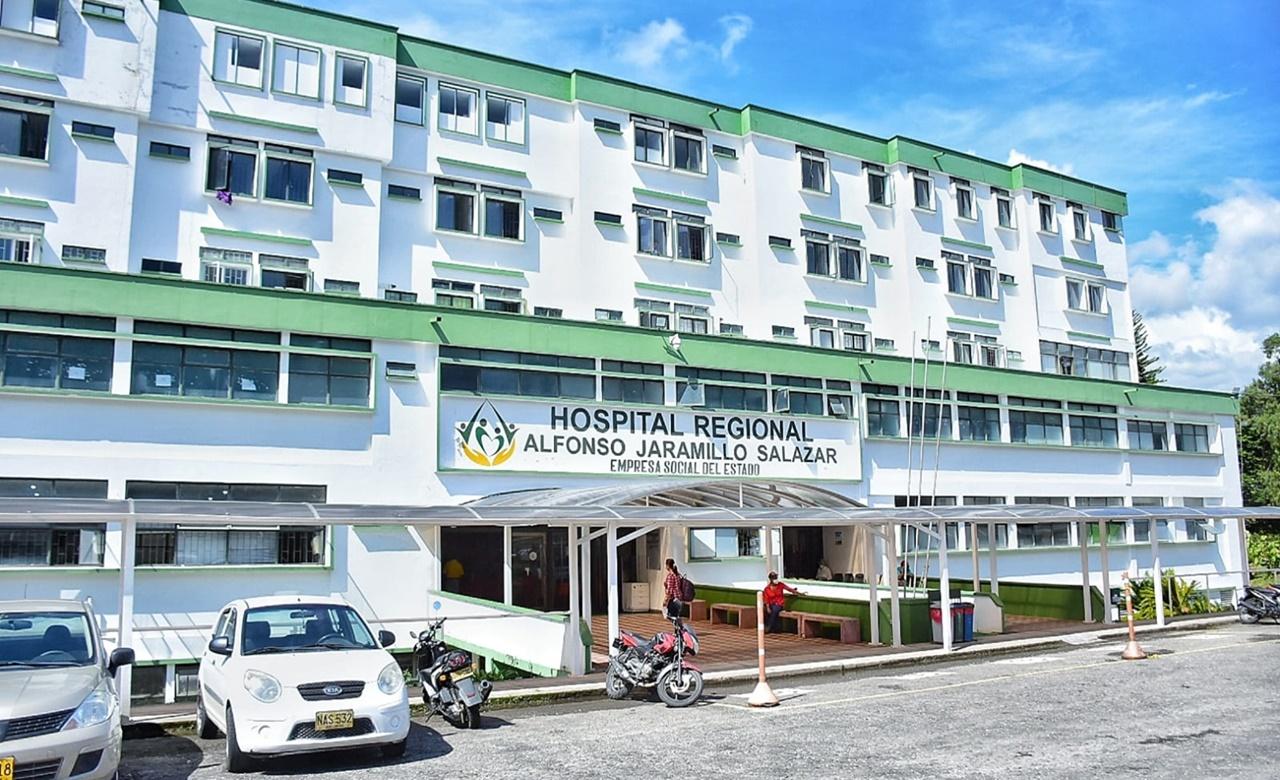 Fachada Hospital Alfonso Jaramillo Salazar en Tolima