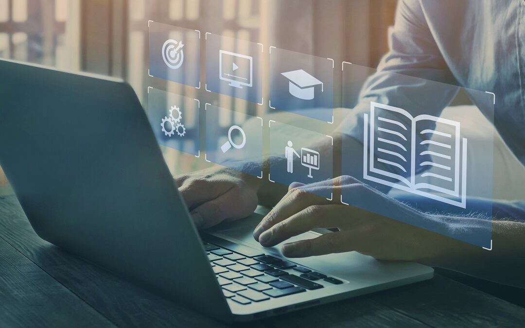 education online on internet, e-learning concept