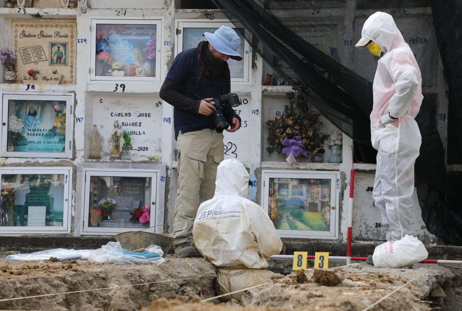 Trabajo forense de la Jurisdicción Especial para la Paz (JEP) en Carepa, Antioquia. Foto: JEP.