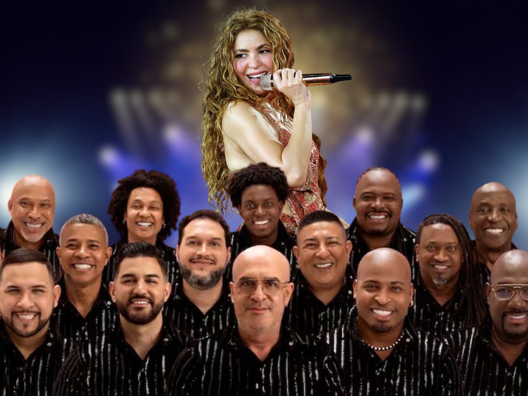 Shakira y Grupo Niche (GettyImages)